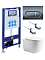 SET AQUATEK КЛАССИК cm-050 4в1 (рама AQUATEK INS-0000025 +крепление KKI-0000002 +кнопка KDI-0000050 +унитаз AQ1112-00 +тонкое сиденье с механиз)
