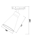 Трековый светильник Technical TR022-1-GU10-B 250_100_2210026