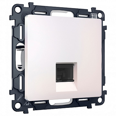 Розетка Ethernet RJ-45 и со шторками, без рамки Ambrella Volt ALFA MA212005 400_400_3230993
