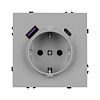Розетка с заземлением и 2хUSB type A и C, без рамки Arlight SCT-NOBE 059445 100_100_3097027