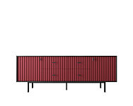 Комод две дверки и четыре ящика "Emerson" арт EM19/red/L 250_100_Array