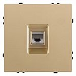 Розетка телефонная RJ-11 со штрокой, без рамки Kollinger Eclipse EC-019GD 250_100_Array