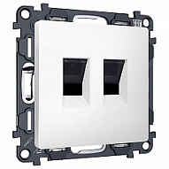Розетка двойная Ethernet RJ-45 без рамки Ambrella Volt ALFA MA132110 500_191_2307965