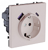 Розетка с заземлением и со шторкой и 2хUSB type A и C, без рамки Kollinger Eclipse EC-016CM 100_100_3118882