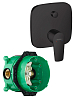 71474670S Set HG Talis E смеситель для ванны (71474670+01800180) матовый черный 100_100_3224503