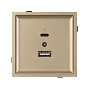 Розетка 2хUSB type A и C без рамки Arlight SCT-TENDO 054537 100_100_3100517