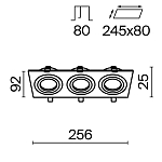 Встраиваемый светильник Technical DL024-2-03B 250_100_Array