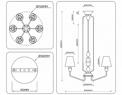 Подвесная люстра Ambrella Light LH LH75401 400_400_2476387