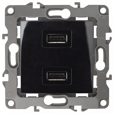 Розетка USB, без рамки Эра Эра 12 12-4110-06 400_400_2394507