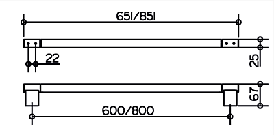 14901370800 PLAN Полотенцедержатель 800 мм, чёрный матовый 400_400_1436283