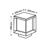 Наземный низкий светильник Italline  IT7015 100_100_3073303