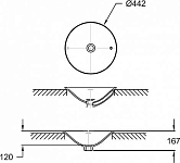 E96118-0 CARILLON Раковина чаша 45 см, белый 250_100_2415035