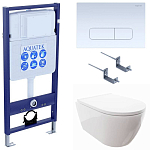 SET AQUATEK ПОЛАРИС (рама AQUATEK Standard INS-0000012+унитаз ПОЛАРИС AQ0700-00 с тонким сиденьем soft-close+ крепеж KKI-0000002 +панель KDI-0000013) 250_100_Array