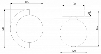Накладной светильник Eurosvet Moity 70150/1 черный 400_400_1812901