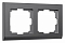 Рамка на 2 поста Werkel Stark (графит матовый) W0021864