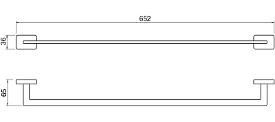 AQ4314CR ЛИБРА полотенцедержатель 600 мм 400_400_2412703
