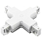 Соединитель с токопроводом X-образный для треков Lightstar Barra 504146