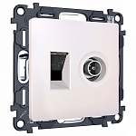 ТВ-розетка и розетка Ethernet RJ-45 без рамки Ambrella Volt ALFA MA212510 250_100_2193060