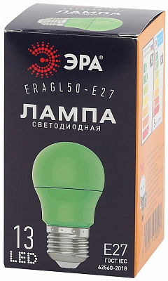 Лампа светодиодная Эра  E27 3Вт 3000K ERAGL50-E27 400_400_2474570