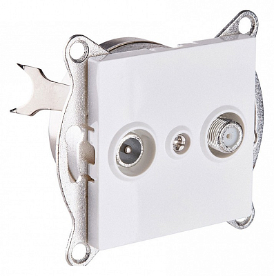 ТВ-розетка и SAT-розетка оконечная без рамки Kollinger  REA-035WH 400_400_3123480