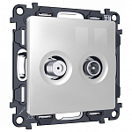 ТВ-розетка и SAT-розетка оконечная без рамки Ambrella Volt ALFA MA413310 250_100_Array