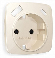 Накладка для розетки с заземлением и со шторками и 2хUSB type A и C Ambrella Volt OMEGA OP3100 500_191_2307658