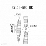 Бра iLedex Woodstock W2119-500 BR 250_100_1991497