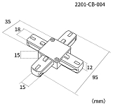 Соединитель X-образный для треков Favourite Practica 2201-CB-004 250_100_3090272