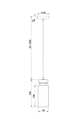 Подвесной светильник Freya FR8011PL-01N 400_400_818782