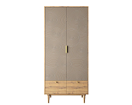 Шкаф двухстворчатый  с ящиками "Line" R26/beige 250_100_Array